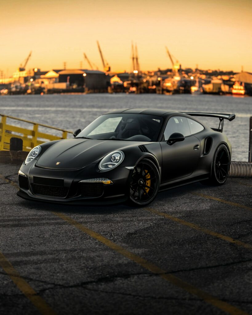ceramic coated black car